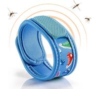 Kalanka-Parakito - Bracelet Anti-Moustiques Réutilisable - 2 Plaquettes Incluses Aux Huiles Essentielles - 1 Mois De Protection - Sans Deet - Motif Basket - Taille Junior 3+