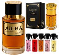 Kalanka-Parfum Aicha - Vanille Somptueuse - - Coffret Luxe - Extrait De Parfum 50ml + Essence Pure 3ml + 5 E¿Chantillons Offert - Coffret Cadeau Homme Femme - Collection Privee Générique