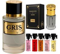 Kalanka-Parfum Gris Senteur Montaigne - - Coffret Luxe - Extrait De Parfum 50ml + Essence Pure 3ml + 5 E¿Chantillons Offert - Coffret Cadeau Homme Et Femme - Collection Privee Générique
