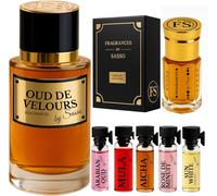 Kalanka-Parfum Oud De Velour - - Coffret Luxe - Extrait De Parfum 50ml + Musc 3ml + 2 E¿Chantillons Offert - Coffret Cadeau Homme Et Femme - Collection Privee