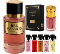 Kalanka-Parfum Red Passion - - Coffret Luxe - Extrait De Parfum 50ml + Essence Pure 3ml + 5 E¿Chantillons Offert - Coffret Cadeau Homme - Collection Privee Générique