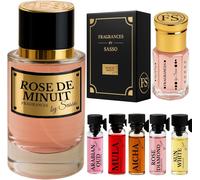 Kalanka-Parfum Rose De Minuit Senteur D'arabie - - Coffret Luxe - Extrait De Parfum 50ml + Musc 3ml + 2 E¿Chantillons Offert - Coffret Cadeau Homme Et Femme - Collection Privee