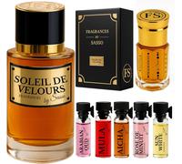 Kalanka-Parfum Soleil De Velour - - Coffret Luxe - Extrait De Parfum 50ml + Musc 3ml + 5 E¿Chantillons Offert - Coffret Cadeau Homme Et Femme - Collection Privee