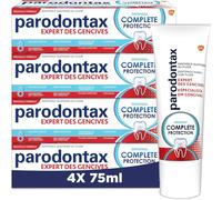 Kalanka-Parodontax - Dentifrice Complete Protection Original - Offre 8 Bénéfices Spécifiques Pour Des Gencives Saines & Des Dents Fortes - Combat La Plaque Dentaire - 4 X 75 Ml