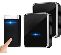 Kalanka-[Pas Besoin De Piles]Sonnette Sans Fil Exterieur Etanche, Carillon Sans Fil Avec Récepteur Enfichables, 45 Mélodies Au 4 Niveau De Volume Pour Maison, Bureau, L'hôtel