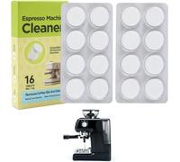 KALANKA-Pastilles de Nettoyage pour machines à café Dégraissantes Nettoyant pour Siemens Jura Krups Bosch etc machines à café toutes marques Enlève les résidus associés au café, 1.6 g x 16 Tablette