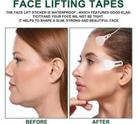 Kalanka-Patchs Redresseur De Contours Du Visage, 60 Patchs En 2 Boîtes, Facial Mask, Face Lifting Tape, Matière Respirable Ultra-Fine, Dissimulation Parfaite Des Rides, Méthode Naturelle De Raffermis
