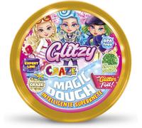 KALANKA-Pate a Modeler Intelligente 70 g avec Paillettes, Pâte polymere Activites manuelles pour Enfants, Vert