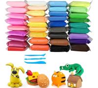 KALANKA-Pate a Modeler, Pâte À Modeler Multicolore - Pâte Autodurcissante, Idéale pour la Modélisation, Le Plastilina, Patarev et le Ensemble de 36 Couleurs Assorties