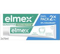 Kalanka-- Pâte Dentifrice Elmex Sensitive Haleine Fraîche 0 % Colorants - Dents Sensibles, Gencives Douloureuses, Protection De L'email - 2 X 75 Ml