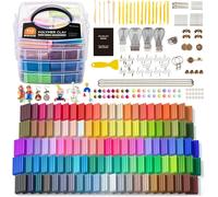 Kalanka-Pâte Polymère, 112 Couleurs De Polymere Clay Avec 20 Outils Et 16 Types D'accessoires, Argile À Modéler Antiadhésif Et Non Toxique, Kit De Pâte À Modéler Idéal Pour Enfants