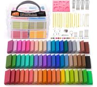 KALANKA-Pâte Polymère, 57 Couleurs de Polymere Clay avec 19 Outils et Accessoires, Argile à Modéler Antiadhésif et Non Toxique, Kit de Pâte à Modéler Idéal pour Enfants