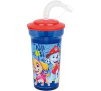 Kalanka-Pat'patrouille 005776 Gobelet Avec Paille Disney Minnie 005771 Verre/Gobelet Avec Paille 400 Ml Pour Enfant - Vaisselle Réutilisable, Clair