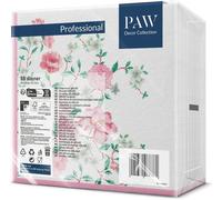 Kalanka-Paw - Serviette De Table Papier - Airlaid (40 X 40 Cm) I 50 Pièces I Idéal Pour Mariage, Baptême, Communion, Anniversaire I Serviettes En Tissu De Décoration De Table I Saison Rose