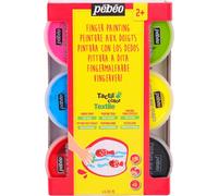 Kalanka-Pébéo 634110 Tacticolor Textile Assortiment De 6 Pots De 100 Ml, Couleurs Classiques