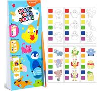 Kalanka-Peinture Avec Livres D'eau Pour Tout-Petits Papier De Peinture Aquarelle Enfants 1-4 Ans Cadeau Artisanat D'art Avec Pinceau - Mini-Animaux