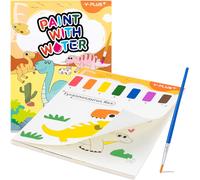 Kalanka-Peinture Avec Livres D'eau Pour Tout-Petits Papier De Peinture Aquarelle Enfants 1-4 Ans Cadeau Artisanat D'art Avec Pinceau - Dinosaure