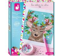 KALANKA-- Peinture Diamant Cerf - Les Ateliers du Calme - Kit Loisir Créatif Enfant - Apprentissage Motricité Fine et Concentration - Dès 8 ans, J07948