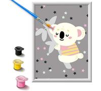 KALANKA-Peinture Numero Enfant Activité Manuelle Fille 5 6 7 8 9 10 11 Ans Bricolage Activite Loisir Creatif DIY Kit Créatifs Paint by Numbers Creation Fournitures Idee Cadeau Anniversaire Garcon Koa