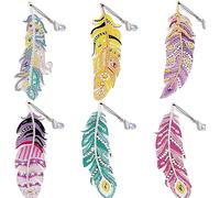 KALANKA-Peinture Plume Signet pour les Filles de 6 à 10 Ans avec Peinture au Diamant, cadeau créatif et éducatif, favorise la créativité et le développement de la motricité fine lors du bricolage