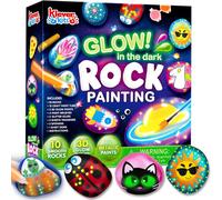KALANKA-peintures rupestres Créativité Arts Crafts Kit de fournitures de bricolage avec 18 peintures Décorez les vôtres pour les enfants Cadeaux de peinture Activité familiale Cadeau d'anniversaire