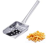 KALANKA-Pelle à Popcorn/Frites, Longueur: 26 cm, Acier Inoxydable, Argenté, 91292270