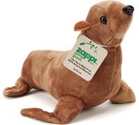 KALANKA-Peluche 100 % recyclée - Lion de mer de Californie - 22 cm de long - Doudou - Respectueux de l'environnement - Pour nouveau-né et enfant