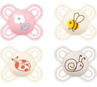 Kalanka-Perfect Start - Lot De 4 Tétines Pour Bébé De 0 À 2 Mois - En Silicone Skinsoft - 94% D'acceptation - Prévient Les Mauvais Alignements Des Dents - Développées Avec Des Dentistes - Silicone