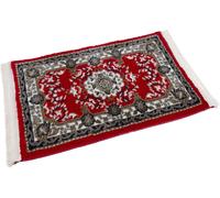 KALANKA-PETEX Tapis Oriental avec Franges - Motif Oriental Traditionnel tissé Rouge