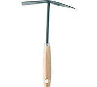 KALANKA-, Petite Serfouette Panne et Langue en Bois, Couleur Verte, Outil de Jardinage Idéal pour Désherbage et Entretien des Plantes, Taille Pratique pour Un Usage Confortable et Efficace