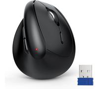 KALANKA-Petite Souris Ergonomique, Mini Souris Verticale sans Fil pour Petites Mains, 4800 DPI 5 Niveaux DPI Réglables, 6 Boutons, Souris sans Fil Silencieuse 2,4 GHz pour Ordinateur Portable, PC, Ma