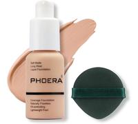 Kalanka-Phoera 30ml Fond De Teint Liquide, Fond De Teint Liquide Full Coverage 24hr Matte Oil Control Concealer,Crème Parfaite, Lisse Et Longue Durée (#103 Warm Peach)
