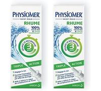 Kalanka-Physiomer Rhume Triple Action - Dispositif Médical - Spray Nasal 100% Eau De Mer - Huiles Essentielles - A Partir De 6 Ans -20 Ml (Lot De 2)