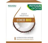 Kalanka-Phytosun Arôms Huile Végétale De Coco Bio - 100% Pure Et Naturelle - Hydratation Intense Peaux Et Cheveux Secs - 100ml