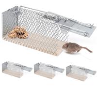 KALANKA-Piège à Rats en Direct 4 Pcs, Cage Rat Professionnel Réutilisable, Nasse à Rat Intérieure et Extérieure, pour Attraper Les Souris Les Rats et Autres Rongeurs de Taille Similaire