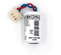 KALANKA-- Pile Alarme BAT36Li Compatible 1.C126BATT36LI, C126BATT36LI, 510770S, SAFT LS 142,50 + connecteur, Tecnoalarm IR200, BAT205-3.6V 1.2Ah Li-SOCl2