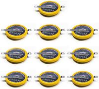 Kalanka-Pile Cr2032 Batterie Au Lithium Avec Plaquettes Soudées 3v Bornier Cr2032 Pile Bouton Lot De 10 Pour Radio Capteur Gameboy Couleur Remplacer La Batterie Du Jeu