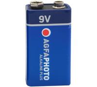 KALANKA-Piles Alcalines PLUS E-Block 6LR61 (9V, Lot de 10) - Longue Durée de Vie - Idéales pour Appareils Photo, Télécommandes et Gadgets Électroniques - Performance Fiable et Constante