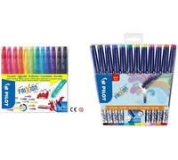 Kalanka-Pilot - Pochette De 12 Frixion Colors - Feutres De Dessin Et De Coloriage À Encre Thermosensible Effaçable - Feutre À Pointe Moyenne(2,5mm) & Frixion Fineliner - Feutre - Pochette De 12 - Poi