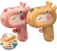 Kalanka-Pistolet À Eau Girafe Fusil A Eau Enfant Jouet Aquatique Mini Pistolets Jeux D'eau Pistolets À Eau Pour Piscine Fête De Plage D'été Parc Aquatique Fusils À Eau 2 Pièces