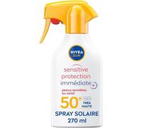 Kalanka-- Pistolet Solaire Sensitive Protection Immédiate Fps 50+ - Protège Uva/Uvb & Irritations Du Soleil - Aloe Vera & Antioxydants - Formule Non Parfumée & Non Grasse - Peaux Sensibles - 270 Ml