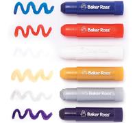 KALANKA-PJ110 Bâtons de peinture pour affiches rouge, blanc et bleu - paquet de 6, fournitures de loisirs créatifs pour enfants pour la Fête Nationale