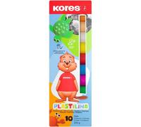 KALANKA-- Plastilina : Pâte à Modeler pour Enfants, Douce et Facile à Modeler, Lavable et Non-Toxique, Paquet de 10 Couleurs x 20g
