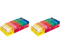KALANKA-- PLASTILINA, Pâte à modeler végétale, 10 x 50 grammes, Assortiment multicolore vibrantes et grande plasticité, Sans gluten, Idéale pour les enfants à partir de 2 ans (70/10S) (Lot de 2)