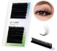 Kalanka-Plateau D`Extension Cils Double Couche De Cils En Éventail Russes En Soie Volumateurs Et Respectueux De L'environnement Faciles À Utiliser Noir 3d 5d 6d 8d Courbure(0.05mm-D-Mix8-13)