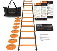 Kalanka-Plot Sport Kit Entrainement Foot Enfant, Materiel Entrainement Football Enfant, Plot Foot Football Entrainement, Echelle De Rythme Escalier Sport Equipement Foot