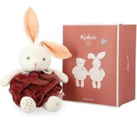 KALANKA-- Plume - Bulle d'amour Lapin Cannelle - Peluche Lapin Ultra-Douce 30 cm - Grand Doudou Bébé - Développe Le Toucher - Jolie Boîte Cadeau Personnalisable - Dès la Naissance, K214003