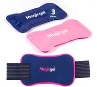 Kalanka-Poche De Glace En Gel Avec Sangle - 28x14cm Lot De 2 - Poches De Froid Pour Genou & Cheville - Compresse À Glace Froide Versatile - Vessie De Froid Réutilisable & Durable