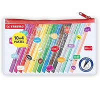 Kalanka-Pointmax - Stylo Feutre - Trousse X 14 Feutres D'écriture Pointe Moyenne 0,8 Mm - Dont 4 Pastel