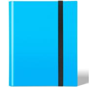KALANKA-Porte Carte à Collectionner, Classeur Cartes 24 Pages Capacité de 432 Cartes,Étanche Jeu de Farde Carte, Sangle Elastique Empêche la Carte de Tomber (Bleu)
